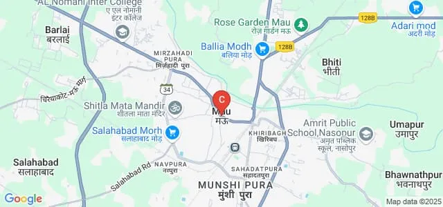 Abdul Usman Mahavidyalaya, Mau Map