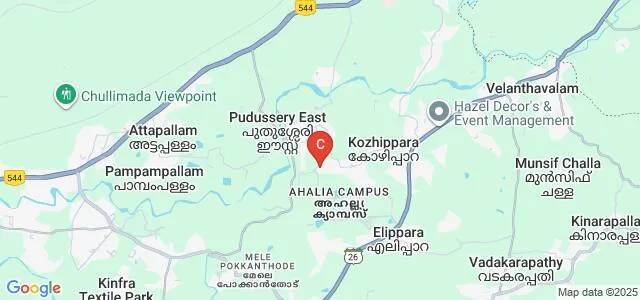 Ahalia School of Management, Palakkad Map
