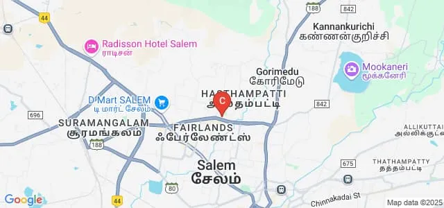 Sri Sarada Niketan College of Arts and Science for Women, Salem Map