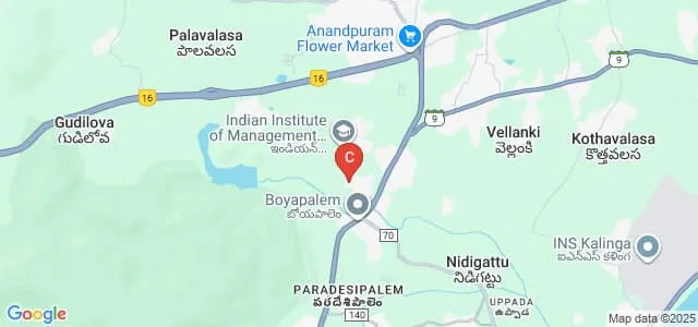 Pydah College PG Courses, Bheemunipatnam Map