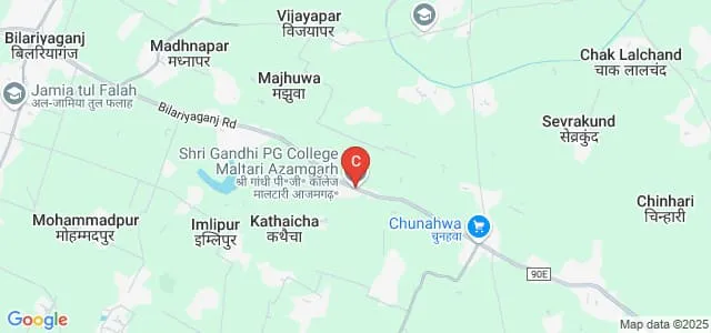Shri Gandhi Snatkottar Mahavidyalaya, Maltari, Azamgarh Map