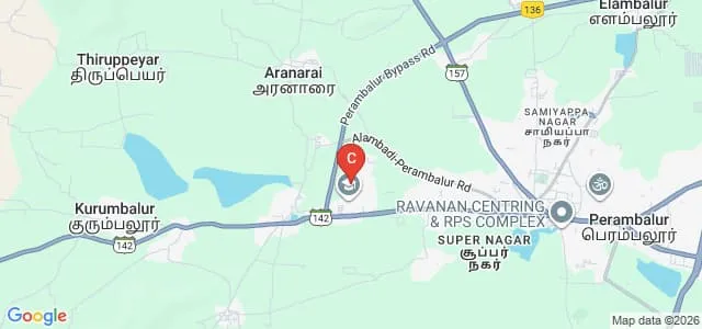 Dhanalakshmi Srinivasan Agriculture College, Perambalur Map