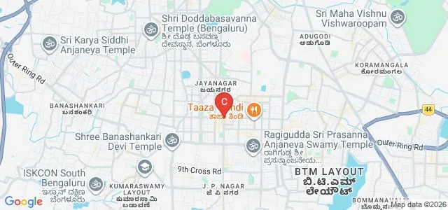 NMKRV College for Women, Bengaluru Map