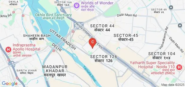 Amity Institute of Behavioural and Allied Sciences, Noida Map