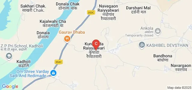 Late Wamanrao Gaddamwar Arts and Commerce College, Kunghada Map