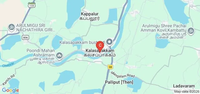 Chezhian College of Education, Kalasapakkam Map