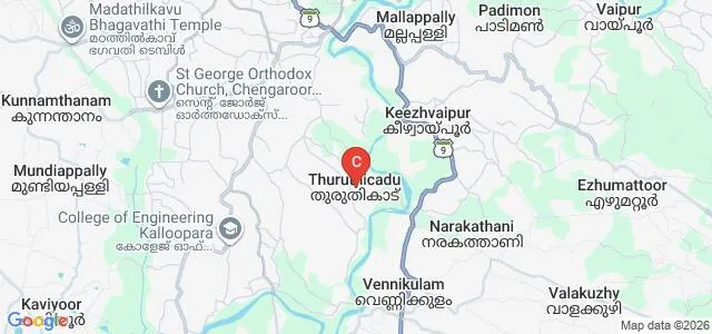 Bishop Abraham Memorial College, Thuruthicad Map
