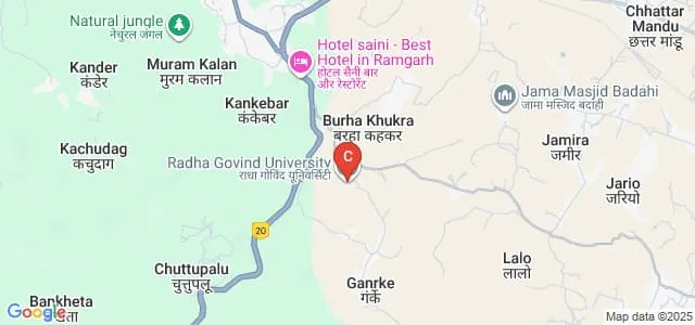Faculty of Law, Radha Govind University, Ramgarh Map