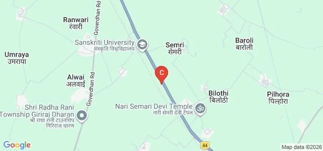 Shree Jee Baba College of Law, Mathura Map