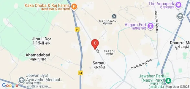 Sri Sai College of Nursing, Aligarh Map
