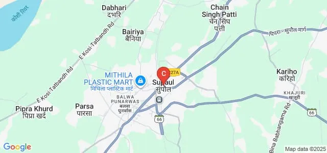 Bharat Sevak Samaj College, Supaul Map