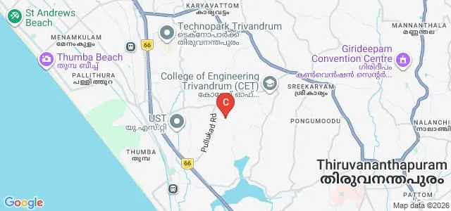 Little Flower College of Nursing, Thiruvananthapuram Map