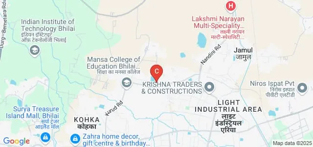 Government College of Nursing, Durg Map