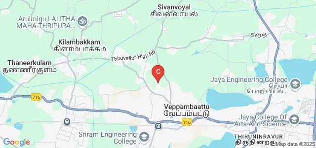 Bhajarang Engineering College, Thiruvallur Map