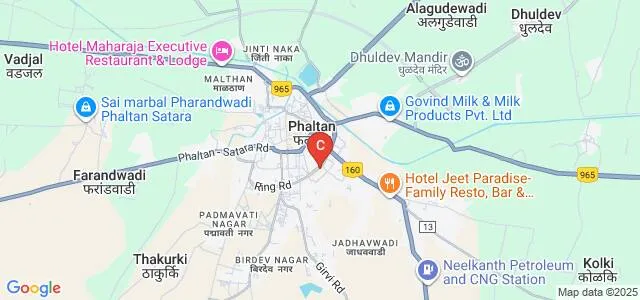 Shrimant Jayshreemaladevi Naik Nimbalkar Institute of Management Studies, Phaltan Map