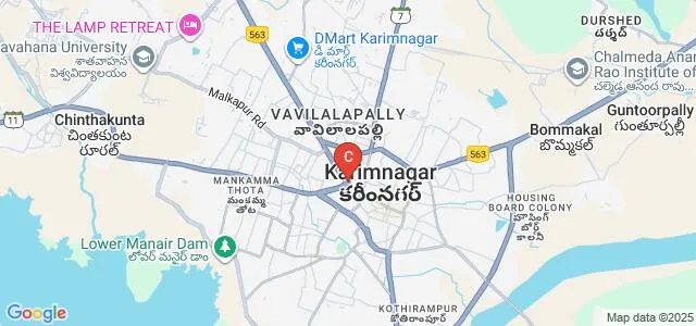 SRM Post Graduate College MCA, Karim Nagar Map