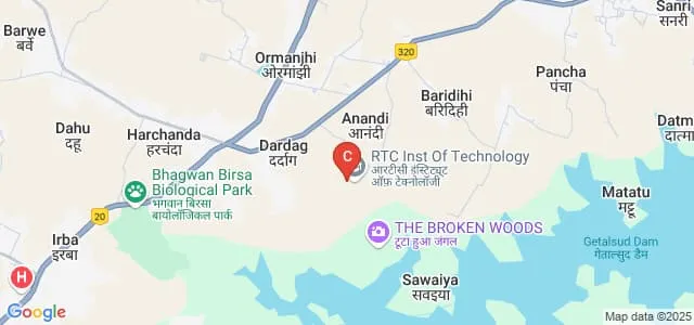 RTC Institute of Technology, Ranchi Map