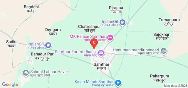 Government Degree College, Jhansi Map