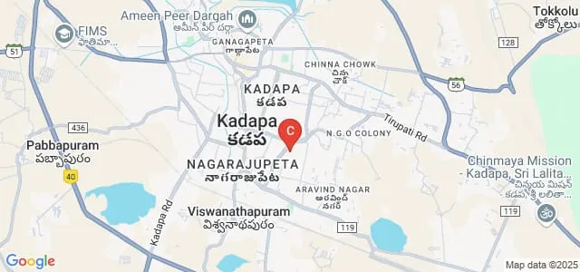 Nagarjuna Degree College for Women, Kadapa Map