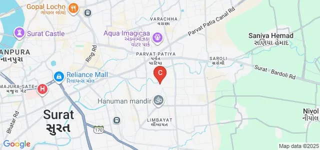 Shree Saraswati Mahavidyalaya, Surat Map