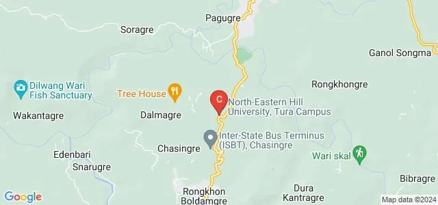 North Eastern Hill University, Tura Campus, Shillong Map