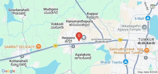 Sri Siddhartha Dental College, Tumkur Map