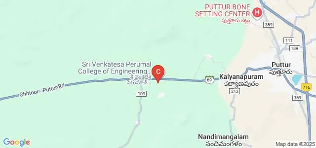 Sri Venkatesa Perumal College of Engineering and Technology, Puttur Map