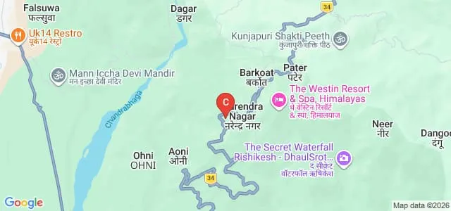 Dharmanand Uniyal Government Degree College, Narendra Nagar Map
