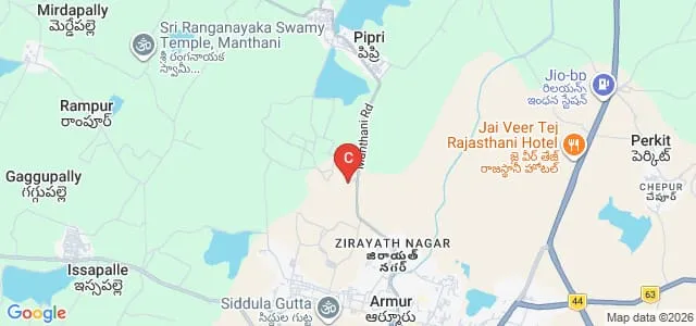 Government Degree College, Armoor Map