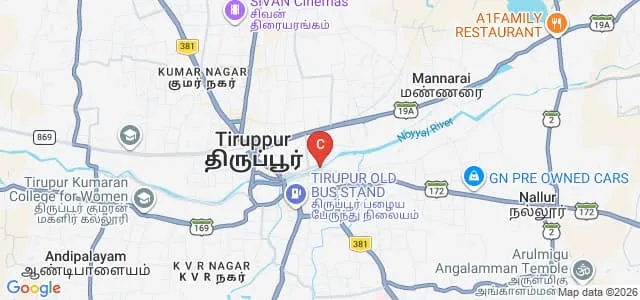 Chikkanna Government Arts College, Tirupur Map