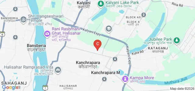 Kanchrapara College, Kanchrapara Map
