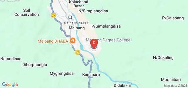 Maibang Degree College, Maibang Map