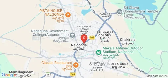 Government Degree College for Women, Nalgonda Map