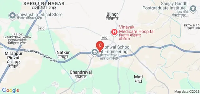 Azad Institute of Pharmacy and Research, Lucknow Map
