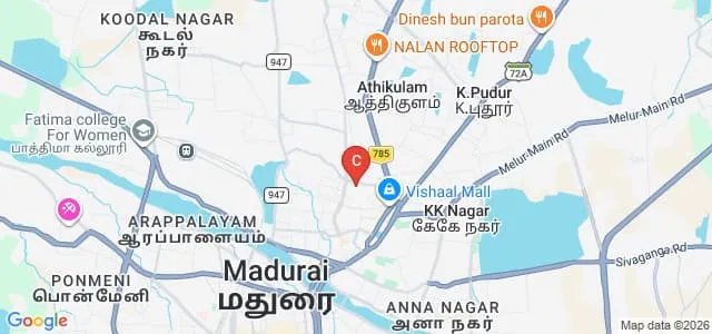 Vadamalayan Institute of Medical and Allied Health Sciences, Madurai Map