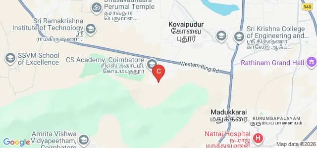 Sri Krishna Adithya College of Arts and Science, Coimbatore Map