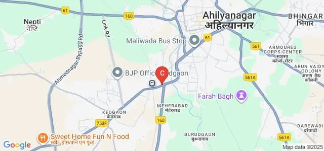 CD Deshmukh Law College, Ahmednagar Map