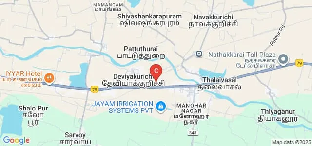 Bharathiyar Arts and Science College for Women, Salem Map