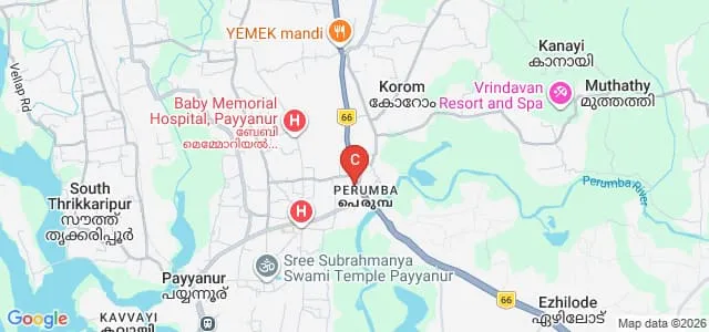 Co-Operative College of Nursing, Payyanur Map
