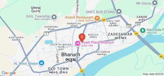 Shri KJ Polytechnic, Bharuch Map
