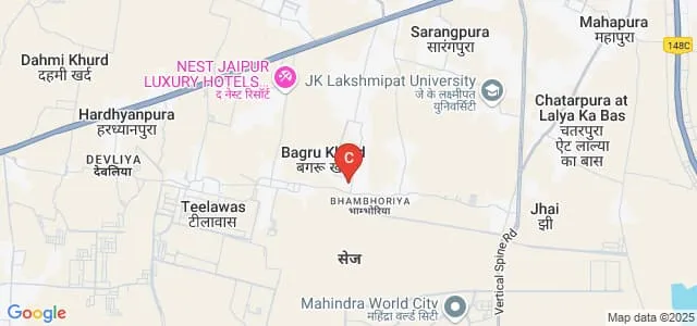 Arya Institute of Engineering Technology and Management, Jaipur Map