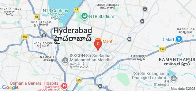 Raja Bahadur Venkat Rama Reddy Women's College, Hyderabad Map