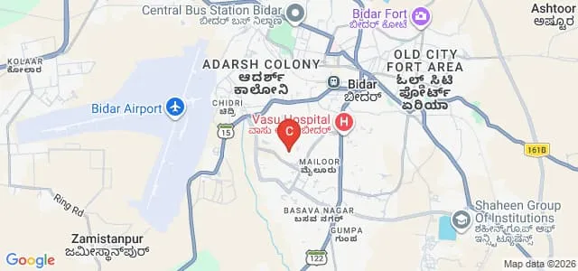 Smt Laxmibai Kamthane College of Education, Bidar Map