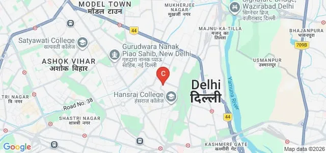 Delhi School of Economics, University of Delhi, Delhi Map