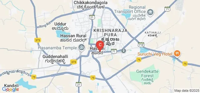 Rathna College of Nursing, Hassan Map