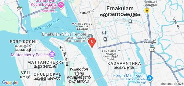 National Centre for Aquatic Animal Health, Cochin University of Science and Technology, Cochin Map