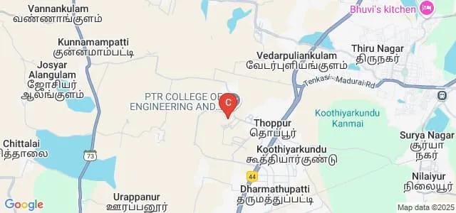 PTR College of Engineering and Technology, Madurai Map