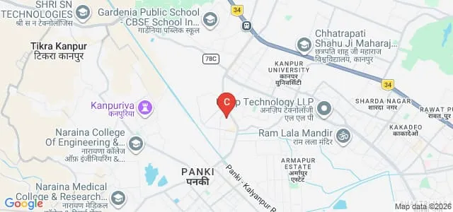 Mohini B Manwani Girls Degree College, Kanpur Map