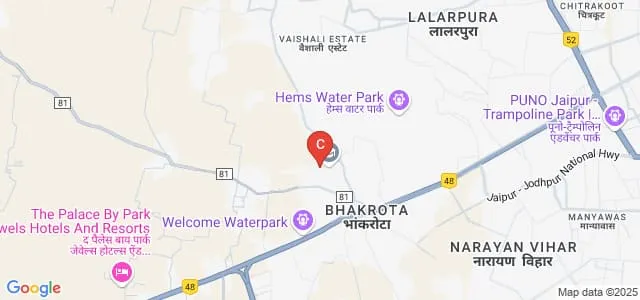 Beena Mahavidyalaya, Jaipur Map