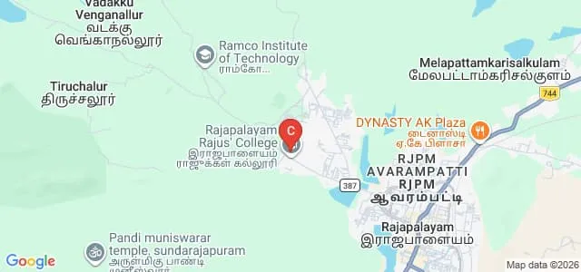 Rajapalayam Rajus College, Rajapalayam Map